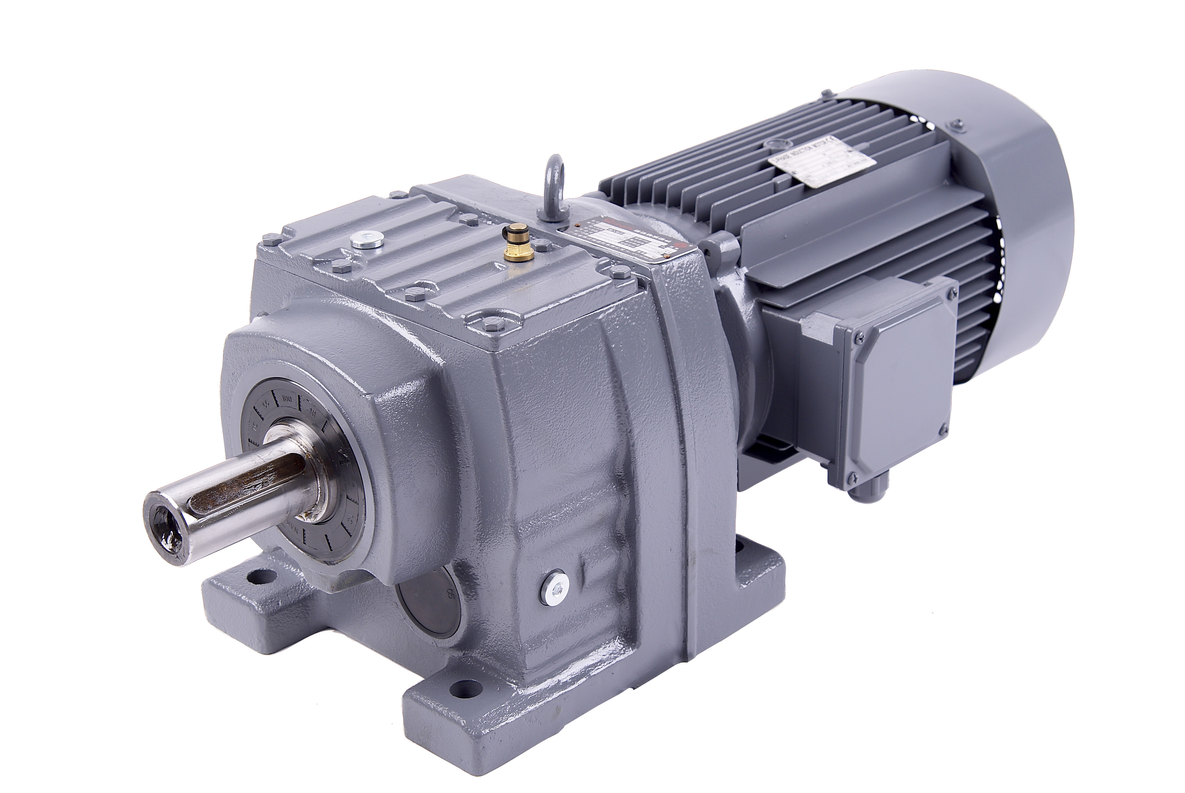 hollow shaft industrial horizontal helical gearbox