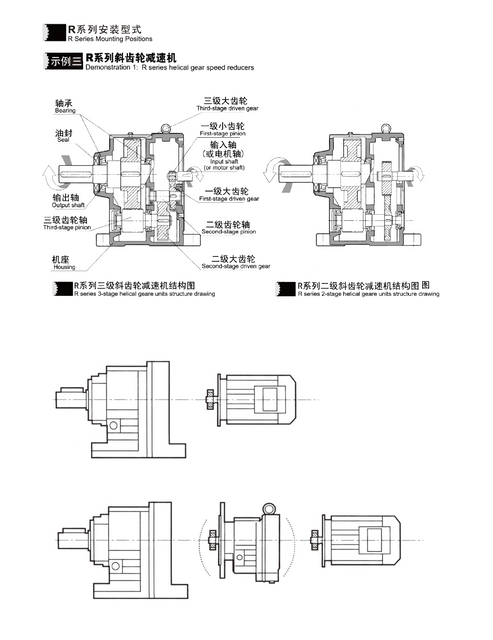 Worm Gear Unit with Solid Shaft Electric Motor